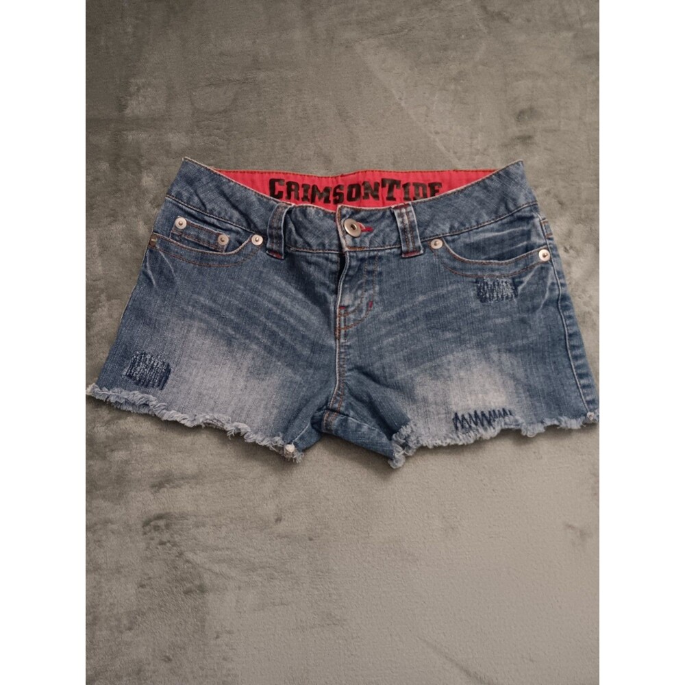 Alabama Crimson Tide College Classics Women's Denim Cutoff Shorts Size 5